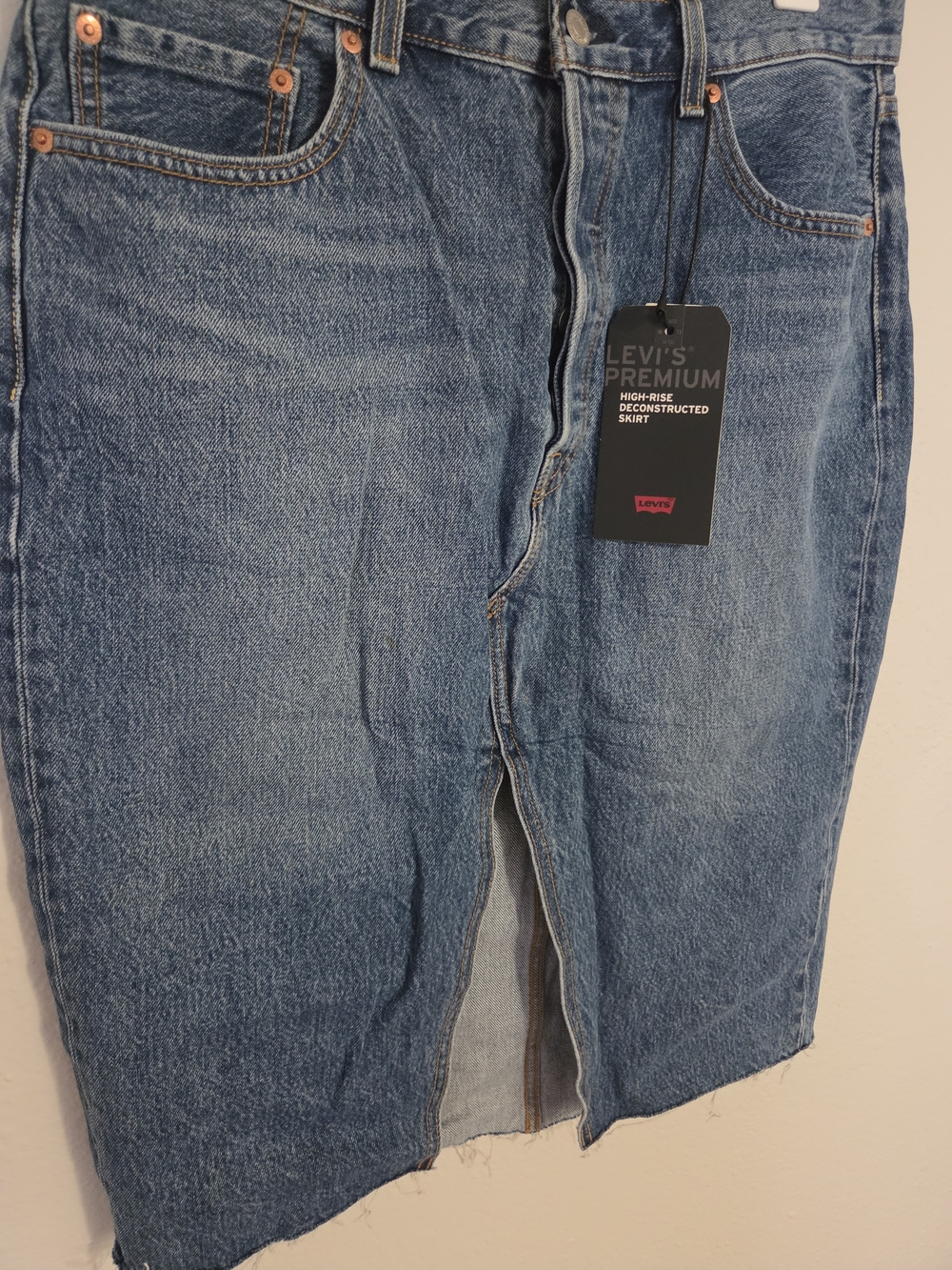 Levi's Women’s High-Rise Blue Denim Skirt